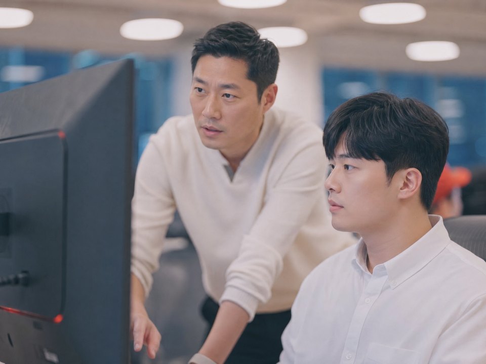 바로 운영팀이 매장 상태를 확인하는 모습
